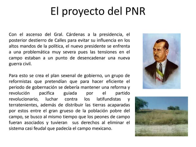 El proyecto del pnr