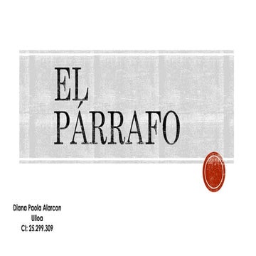 El párrafo.