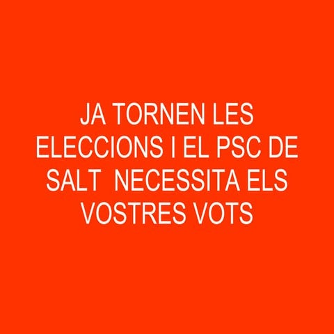 El psc de salt et necessita