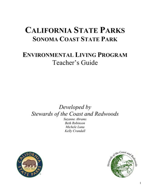 Environmental Living Program Teacher's Manual