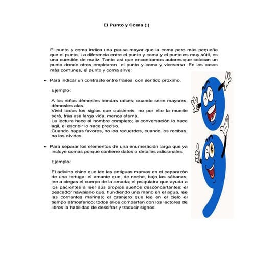 El punto y coma | PDF