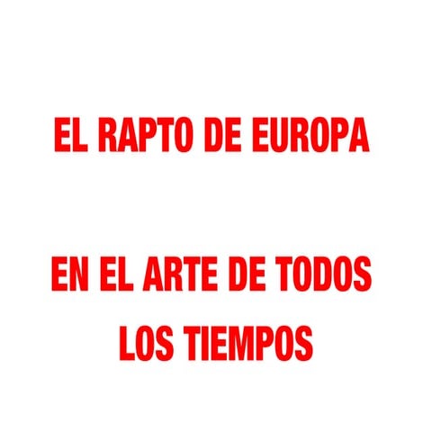 El rapto de Europa