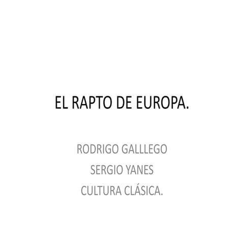 El rapto de europa 