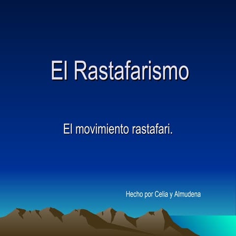 El Rastafarismo