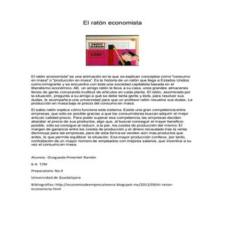 El ratón economista