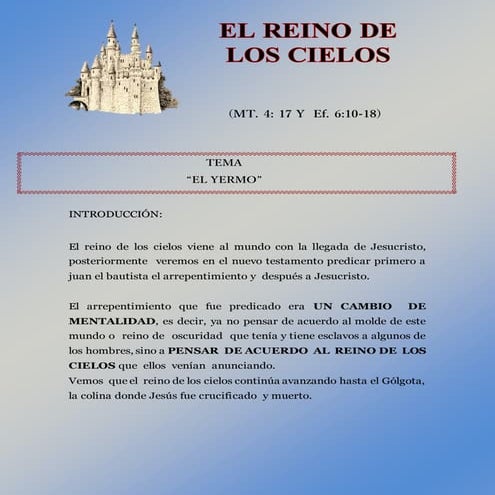 El reino de dios | PPT