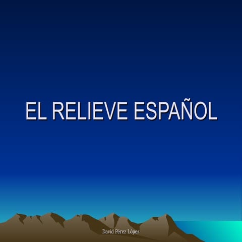El Relieve EspañOl1