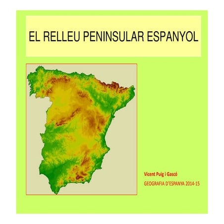 El relleu peninsular [modo de compatibilidad]