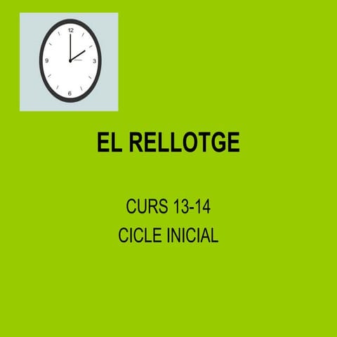 El rellotge | PPT