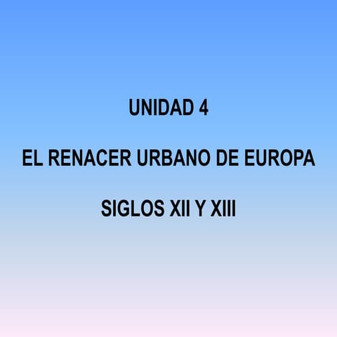 El renacer urbano de europa