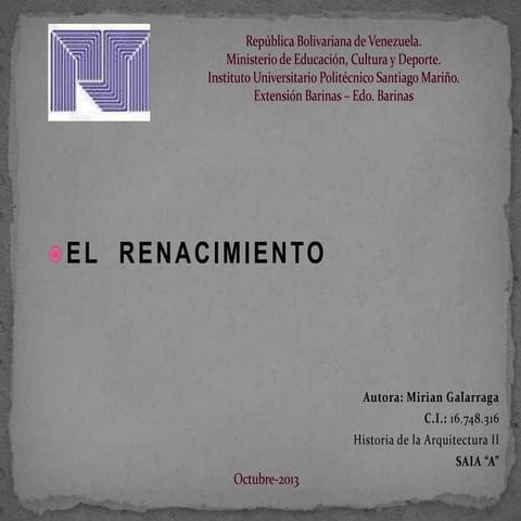 El renacimiento