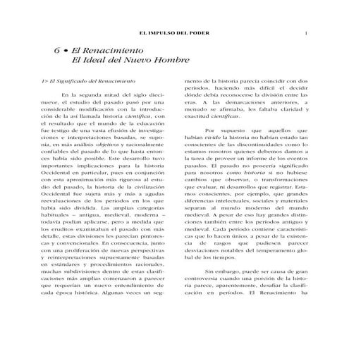 El renacimiento el ideal del nuevo hombre