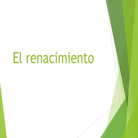 El renacimiiento