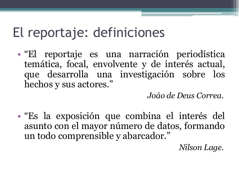 Cuales Son Las Partes Del Reportaje Gufa Cuales Son Las Partes Del Reportaje Gufa
