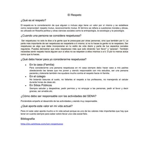 El Respeto   Ma Gabriela Ortiz