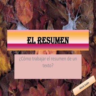 El resumen