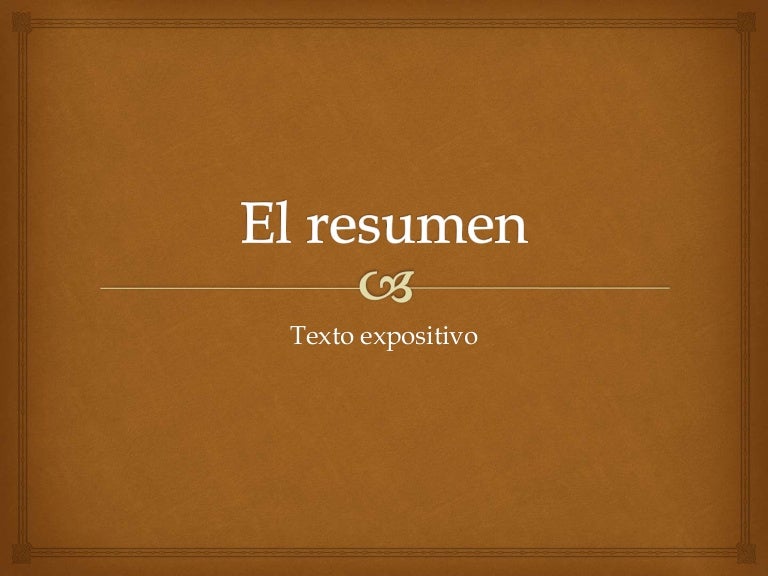 El resumen (1)