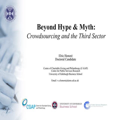 Crowdsourcing  and the Third Sector: Beyond Hype and Myth