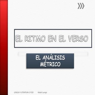 El ritmo en el verso