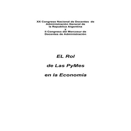 El rol de las PyMEs en la economía