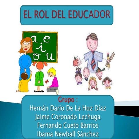 EL ROL DEL EDUCADOR