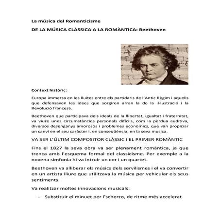 El romanticisme musical
