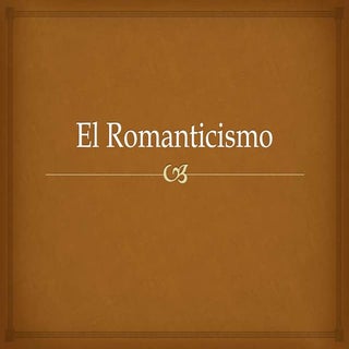 El romanticismo literario