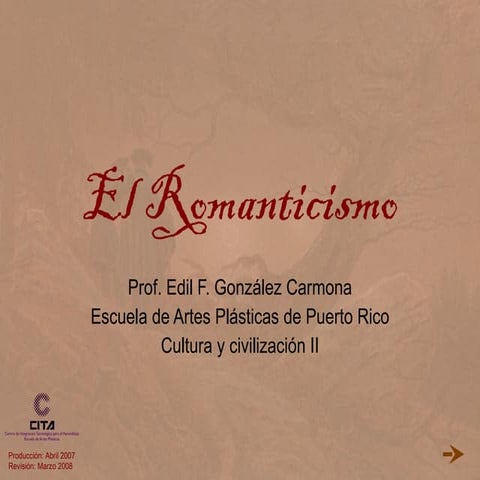El romanticismo 