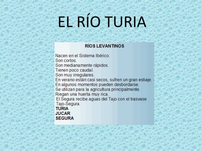 El río turia