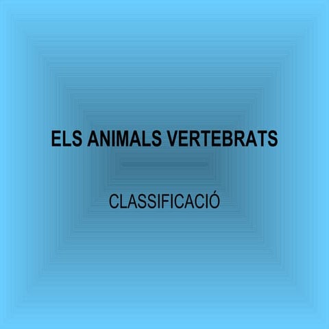 Els Animals Vertebrats