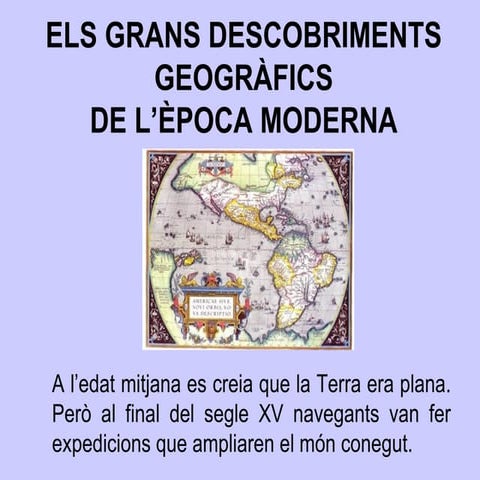 Els grans descobriments geogràfics