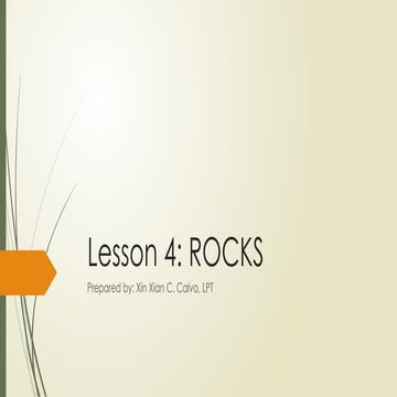 Earth and Life Science-Lesson 4- Rocks.pptx