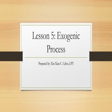 Exogenic Process-------ELS-Lesson 5.pptx