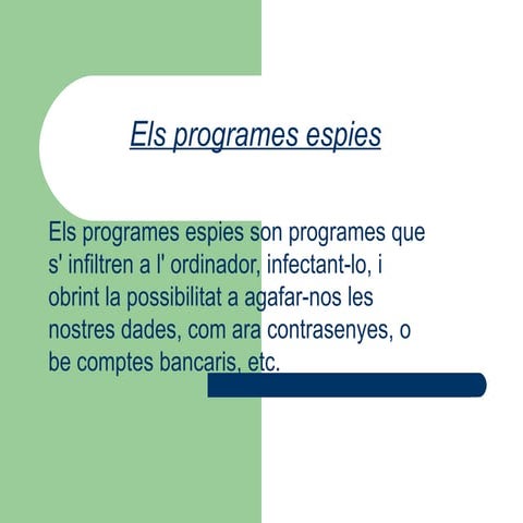 Els Programes Espies | PPT