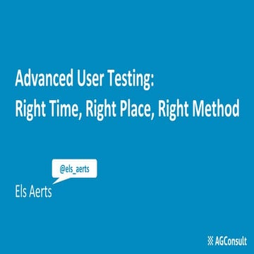 Els Aerts - Advanced User Research