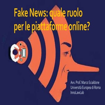 Fake News: quale ruolo per le piattaforme online?