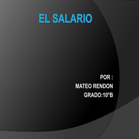 El salario