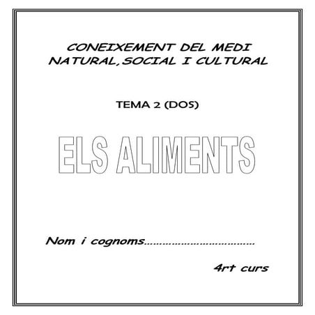 Els aliments. 