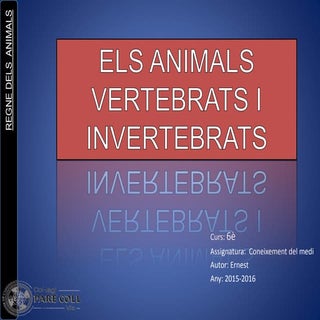 Els animals vertebrats i invertebrats