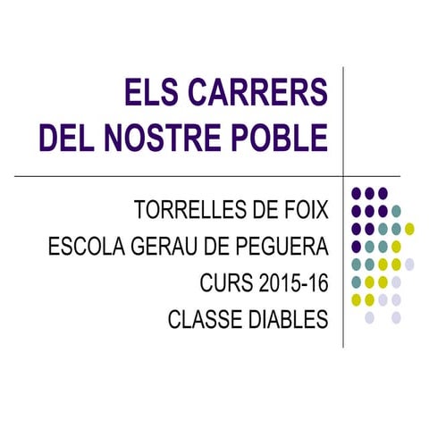 Els carrers 15 16