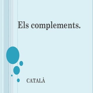 Els complements