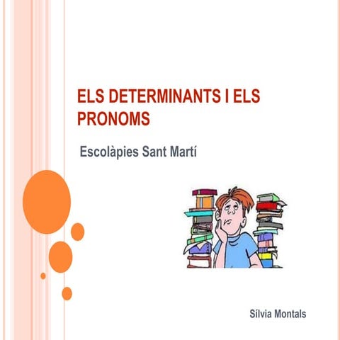 Els determinants i els pronoms