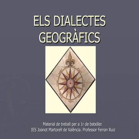 Els Dialectes GeogràFics