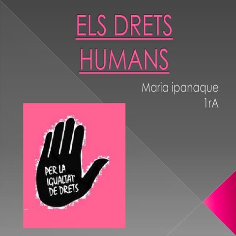 Els drets humans maria ipanaque