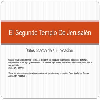 El Segundo Templo de Jerusalén