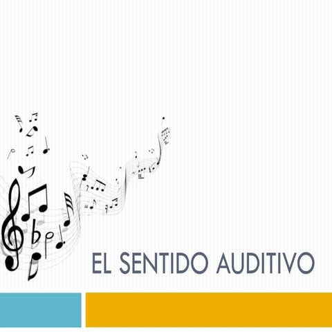 EL SENTIDO AUDITIVO