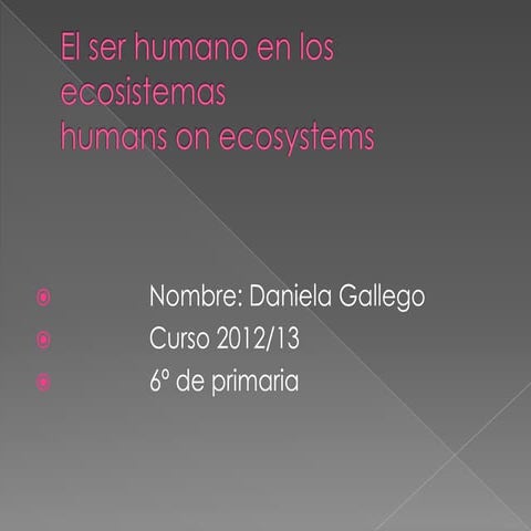 Tema 5 el ser humano en los ecosistemas