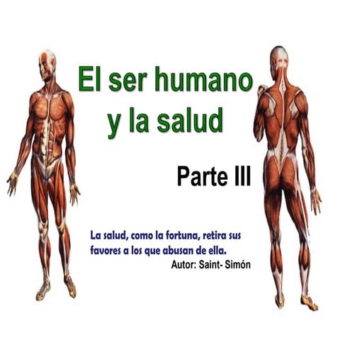 El ser humano y la salud parte iii