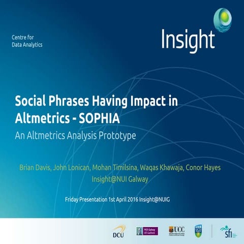 Social Phrases Having Impact in Altmetrics - SOPHIA