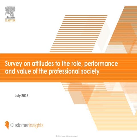 Elsevier Society Member Survey